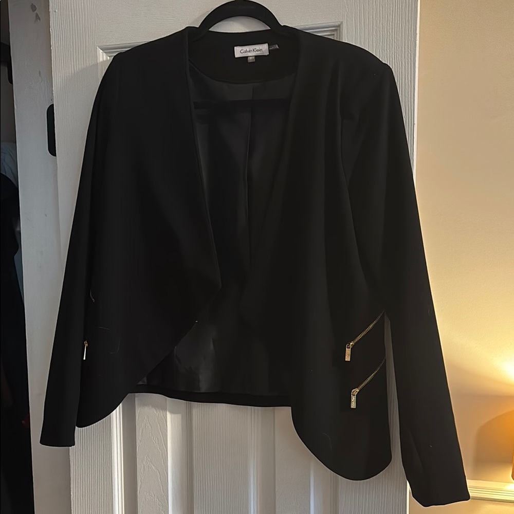 Calvin Klein Black Blazer Professional Suit Jacket